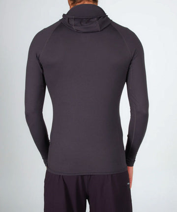 Salty Thrill Seekers Hood Surf Shirt - Black